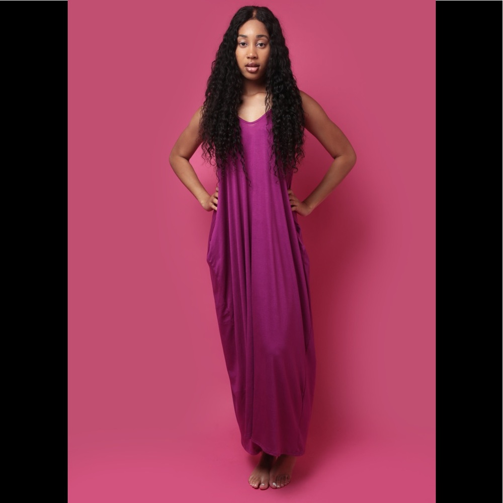 Magenta maxi dress (actual product photographed)
